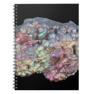 Goethite Showing Iridescence Spiral Notebook