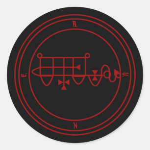Goetic Sigil of Bune (Bim) Classic Round Sticker