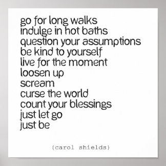 Gof For Long Walks Poster