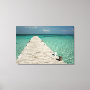 Goff Caye, a popular Barrier Reef Island Canvas Print