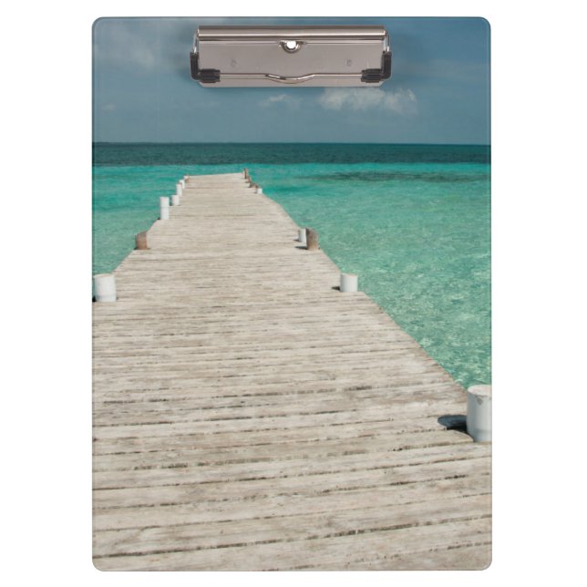 Goff Caye, a popular Barrier Reef Island Clipboard (Front)