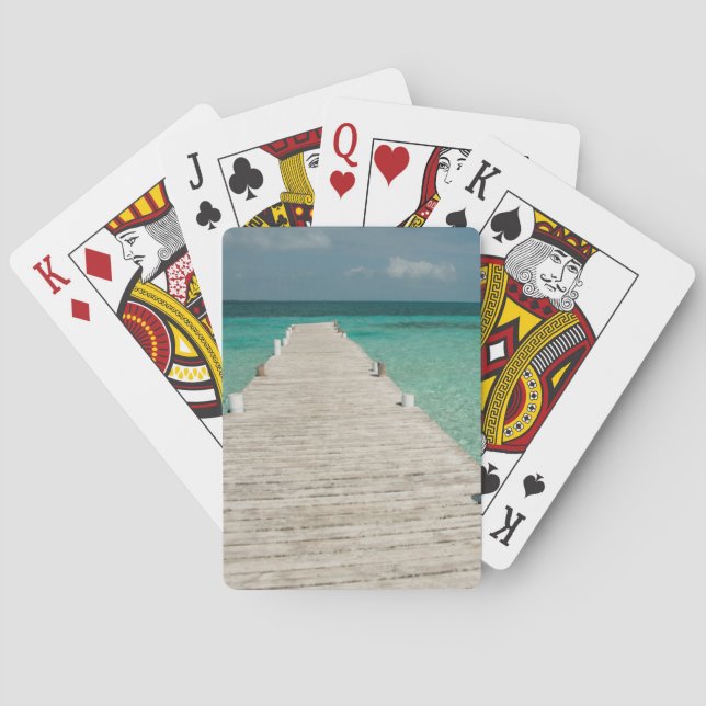 Goff Caye, a popular Barrier Reef Island Playing Cards (Back)