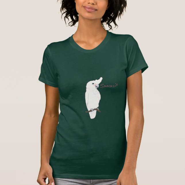 Goffin Cockatoo: Snacks?! T-Shirt (Front)