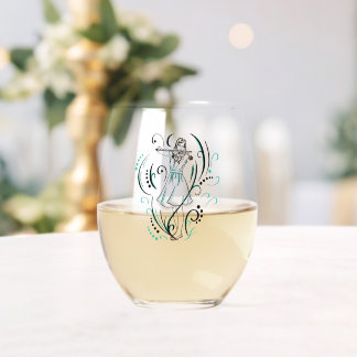 gogelpiephou stemless wine glass