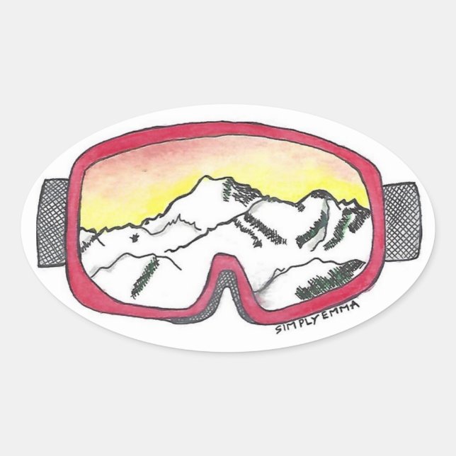 Goggle Reflection Sticker (Front)