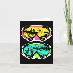 Goggles Snow Mountain Snowboard Card