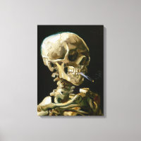 Gogh Head of a Skeleton with a Burning Cigarette