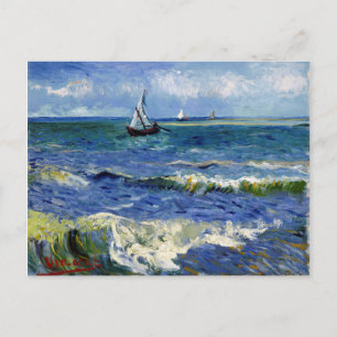 Gogh Seascape near Les Saintes-Maries-de-la-Mer Postcard