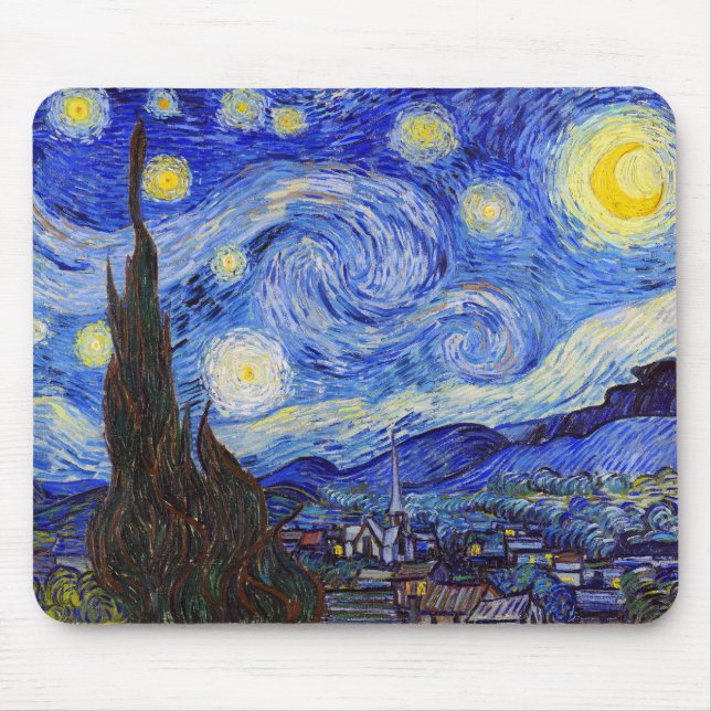 Gogh , “Starry Night” Mouse Pad (Front)