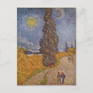 Gogh, Vincent van Landstra?e mit Zypressen 1890 Te Postcard