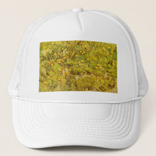 Gogh Yellow Blossoms Whimsical Wedding Personalise Trucker Hat