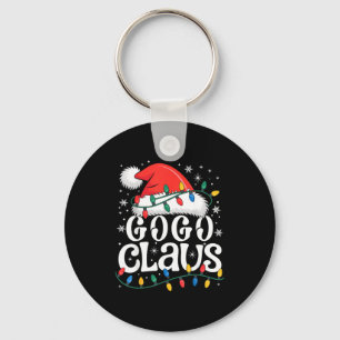 Gogo Claus Funny Xmas Christmas Grandma Holiday St Key Ring