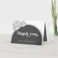 Gohic Black Grey Retro Disco Ball Wedding