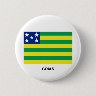 Goiás, Brazil Flag 6 Cm Round Badge