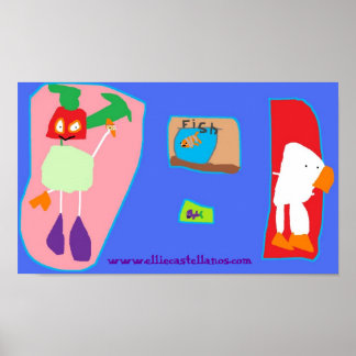 Goin fishing, www.elliecastellanos.com poster