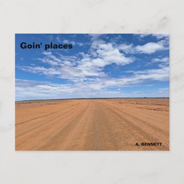Goin' places postcard (Front)
