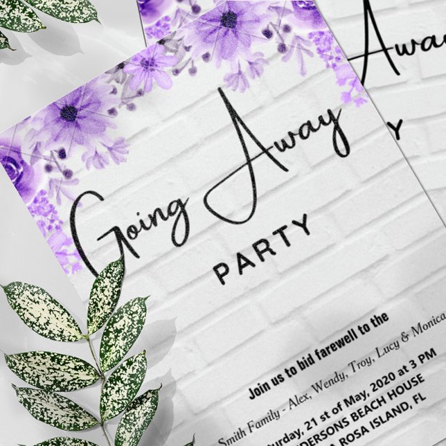 going away party invitations (Creator Uploaded)