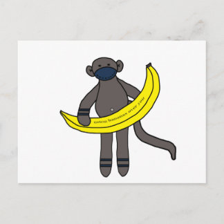 Going Bananas Over You Postcard