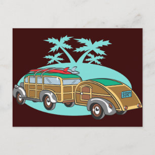 Going CAmping in my Woody Postcard