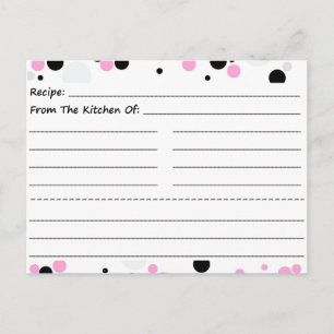 Going Dotty Blank Recipe Cards