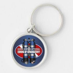Going Down Is Optional (ST) Key Ring