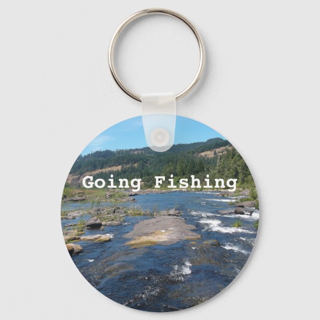 Going Fishing Key Ring (Front)