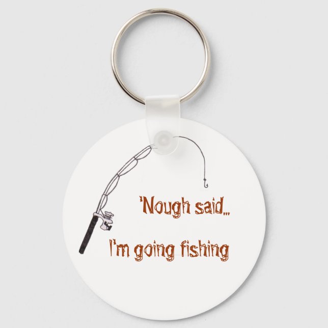 Going Fishing Keychain (Front)