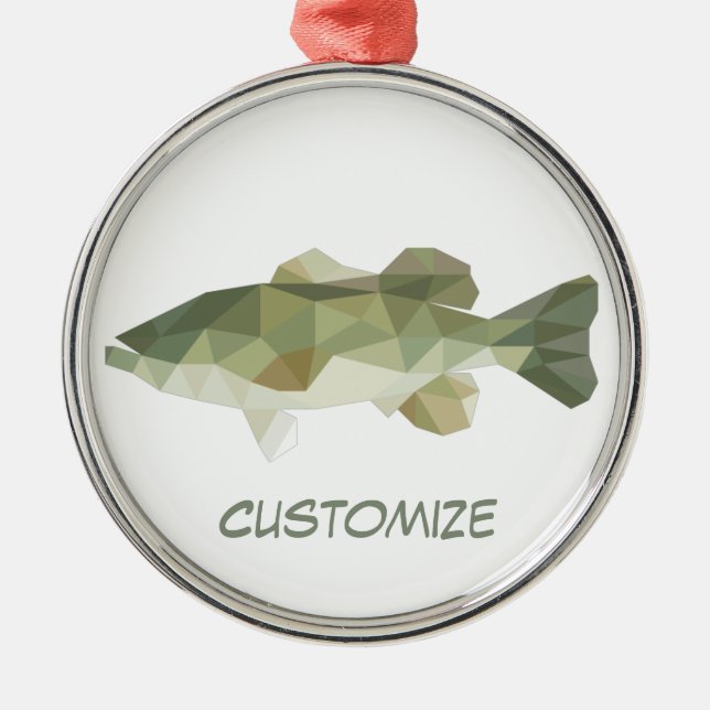 Going fishing Thunder_Cove Metal Tree Decoration (Front)