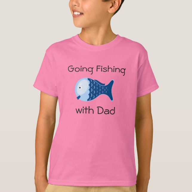 Going Fishing with Dad Toddlers Shirt (Front)
