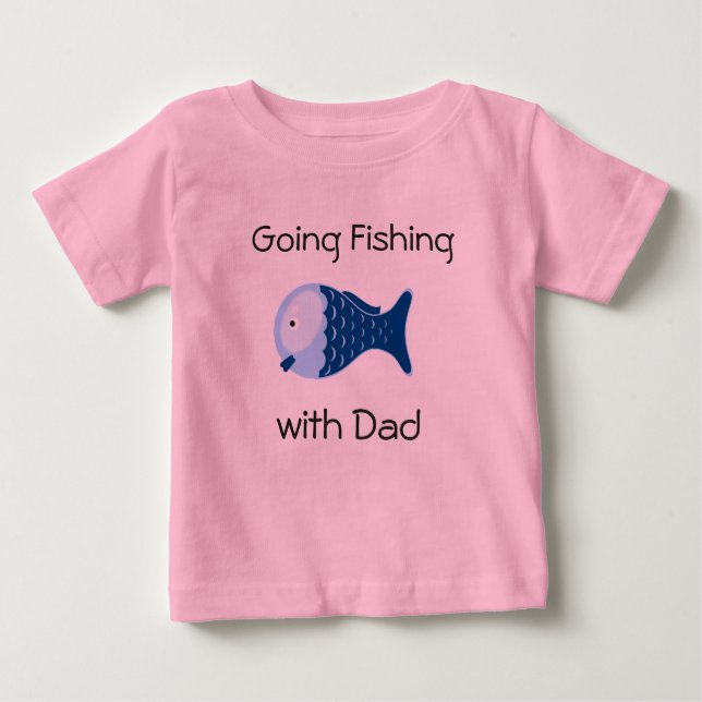 Going Fishing with Dad Toddlers Shirt (Front)