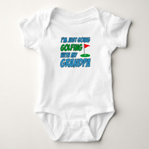 Going Golfing With Grandpa Grandchild Baby Bodysuit