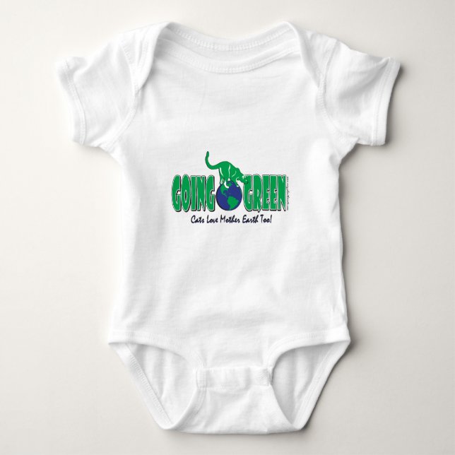 Going Green Earth Day Baby Bodysuit (Front)