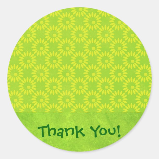 Going Green: Thank You Envelope Seals (Front)