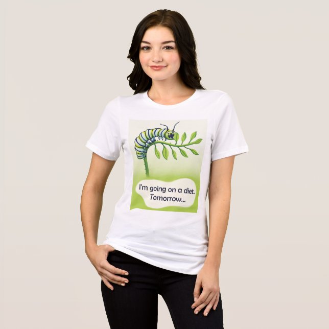 Going on a Diet Tri-Blend Shirt (Front Full)