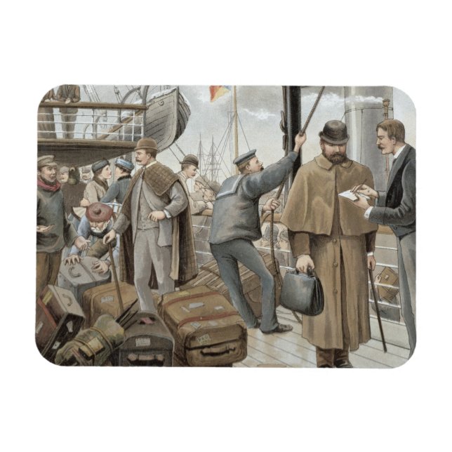 Going on Board at Tilbury, from 'P & O Pencillings Magnet (Horizontal)