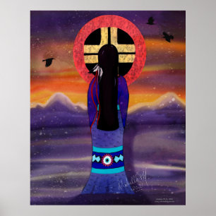 Going On - Native American Poster