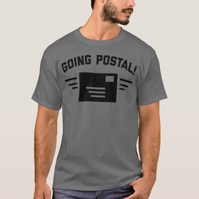 Going Postal | Men's Dark Grey T-Shirt (Front)