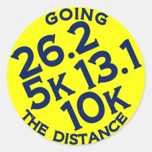 Going the Distance Classic Round Sticker