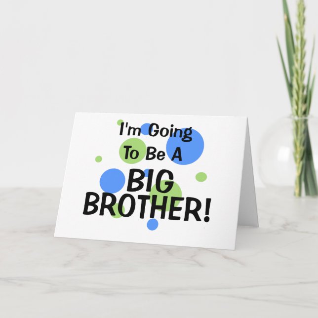 Going To Be A Big Brother Announcement (Front)