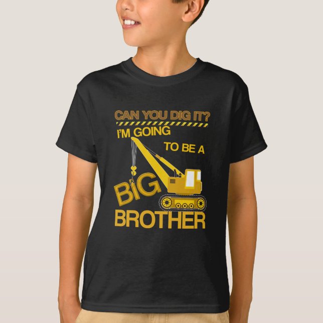 Going to be a big brother construction shirt (Front)