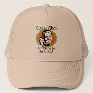 Going to Be a Dad Orange Green Trucker Hat