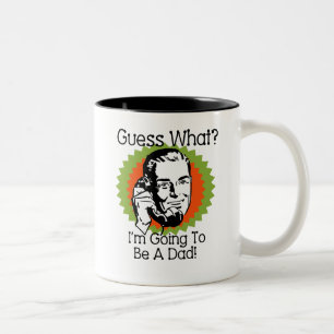 Going To Be a Dad Orange Green Two-Tone Coffee Mug