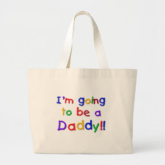 Going to be a Dad-Primary Colours Large Tote Bag