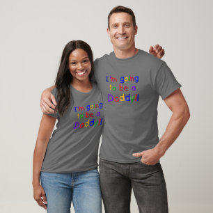 Going to be a Dad-Primary Colours T-Shirt