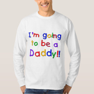Going to be a Dad-Primary Colours T-Shirt