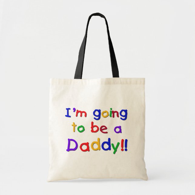Going to be a Dad-Primary Colours Tote Bag (Front)