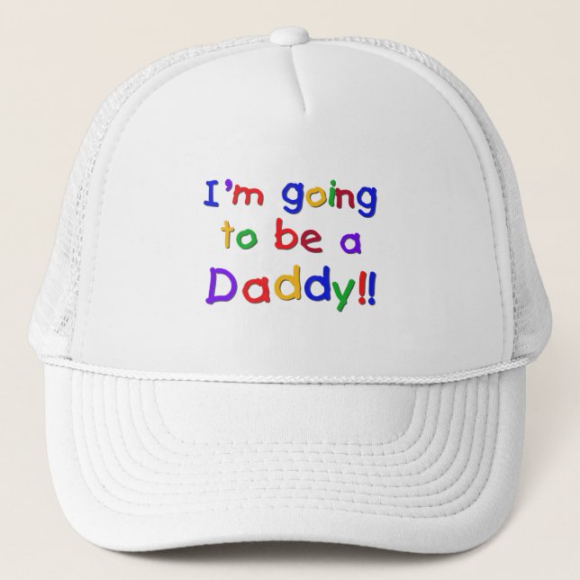 Going to be a Dad-Primary Colours Trucker Hat (Front)