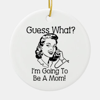 Going To Be a Mum Black Ceramic Tree Decoration