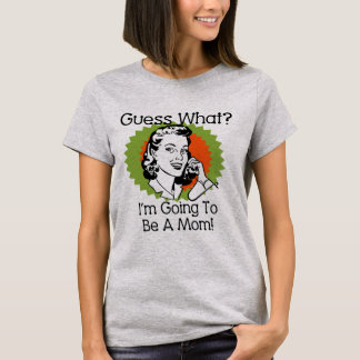 Going To Be a Mum Orange Green T-Shirt