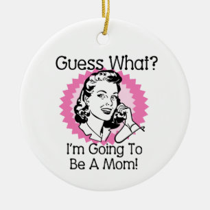 Going To Be a Mum Pink Ceramic Tree Decoration